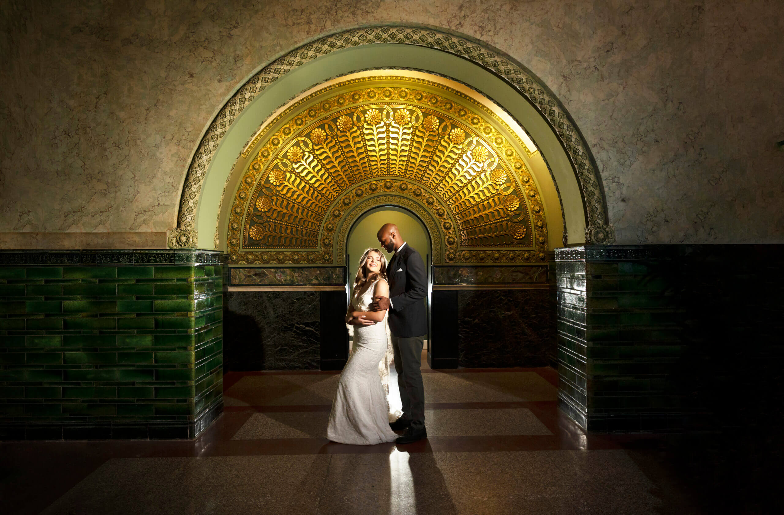 Gilded Arch — weddings photography by Jennifer Renee